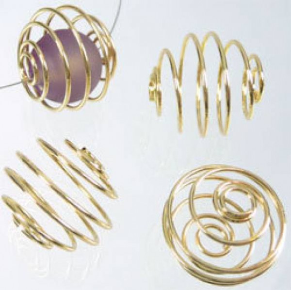 10 Wechselpiralen 20mm gold 05370
