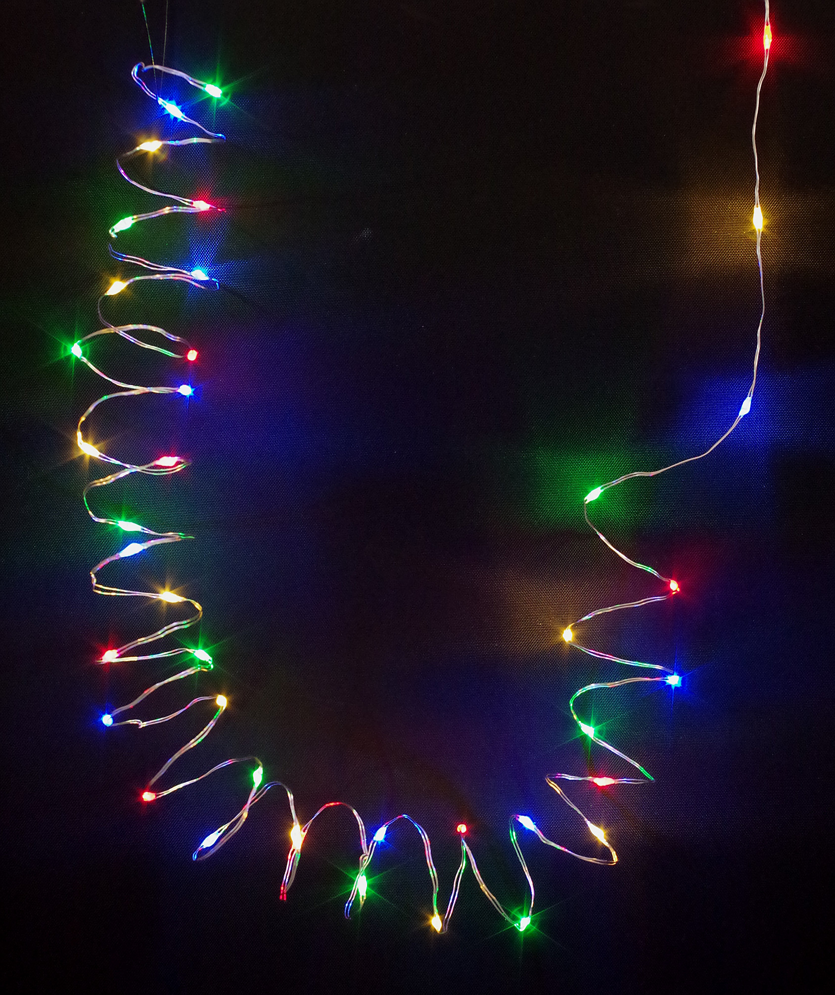 LED Lichterkette 20er Micro Silberdraht batteriebetrieben bunt 