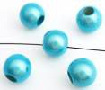 5 Miracle Beads 10mm Kunststoff türkis 10284