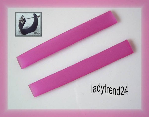 2 x 7,5cm Kautschukband - 10mm - fuchsia 71