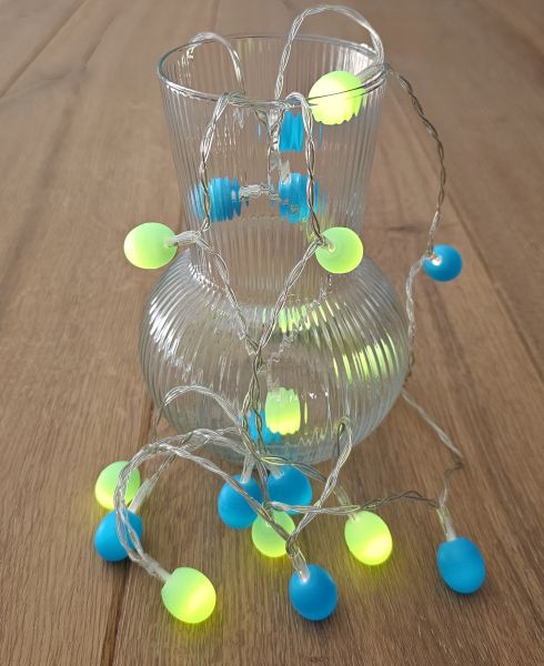 20 Lichtkappen Mix 12 für LED Lichterketten &quot;Aqua&quot;
