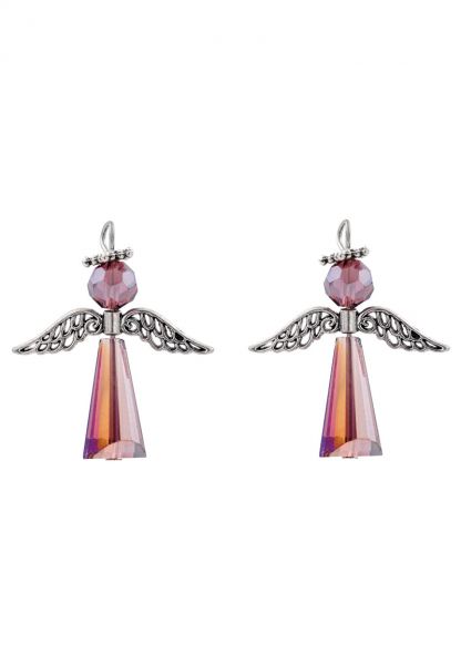 1 Anhänger Schutzengel 38x32mm amethyst AB 022102
