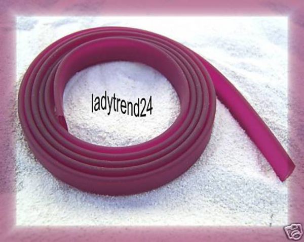 1m Kautschukband - 10mm - weinrot / beere 31