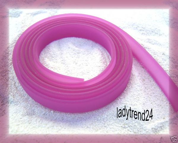 1m Kautschukband - 10mm - fuchsia 19