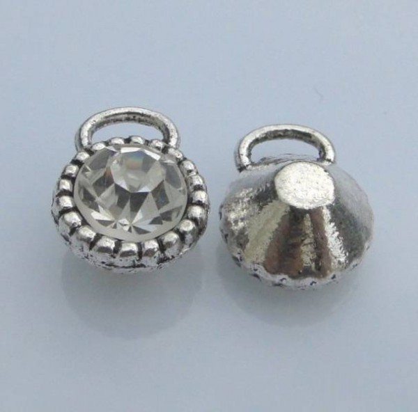 1 Anhänger Strass kristall Charms 11mm 08970 K