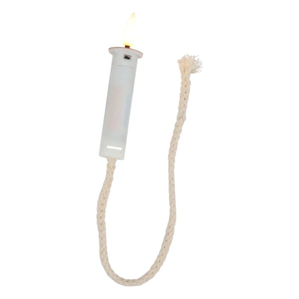 LED Flaschenlicht weiß Batterie Timer warmweiß 3D Flamme mit Docht Korken
