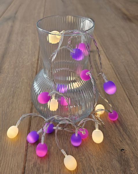 20 Lichtkappen Mix 8 für LED Lichterketten &quot;Purple&quot;
