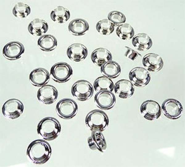 45 Perlenkappen Metall silber/platin für Beads 06068