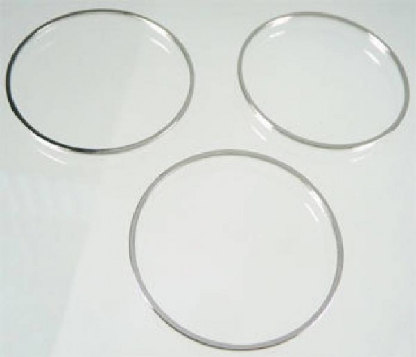 10 Spacer 35mm Ring Zwischenteil Metall silber/platin 05302